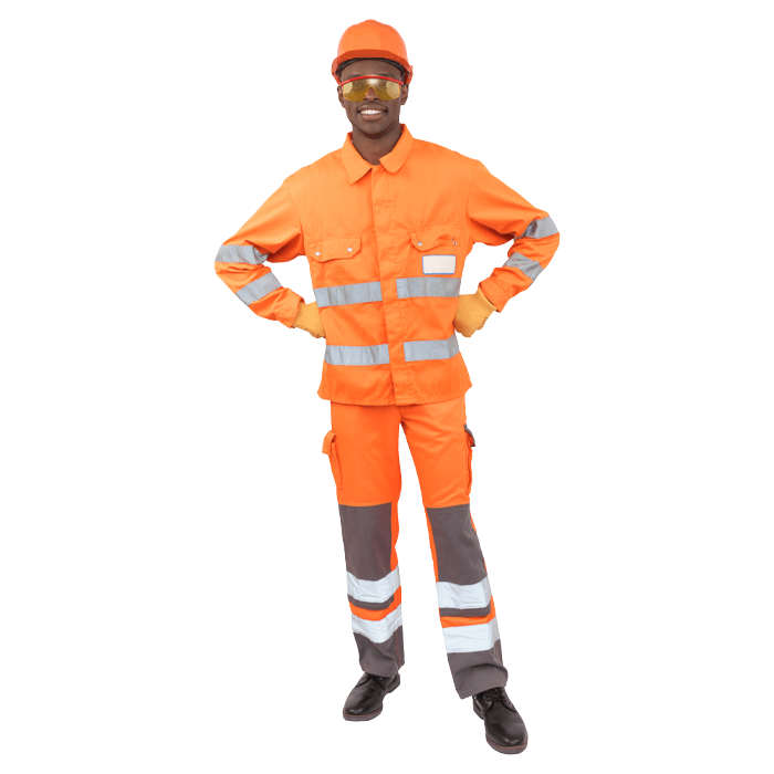 Orange Construction Overalls